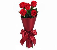 Букет 5 Красных роз Эдлесс Лав в Савинской
