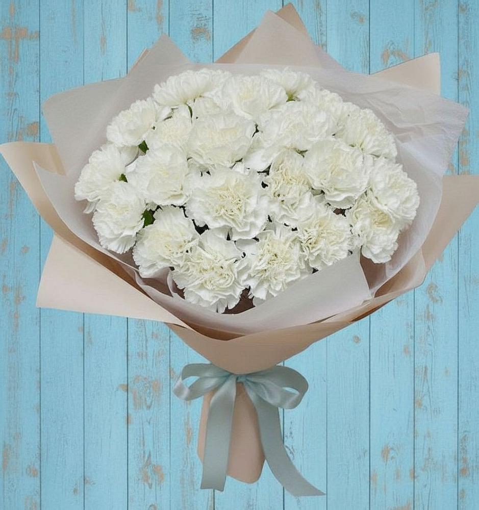 Букет цветов из: Гвоздики в Савинской