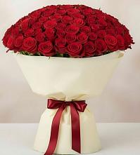 Букет 101 Красная роза Милано в Савинской