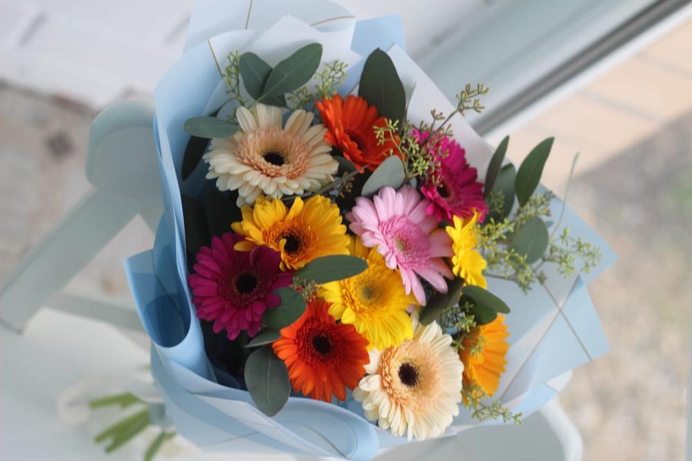 Букет цветов из: Герберы в Савинской