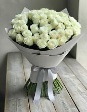 Букет 35 Белых роз в Савинской