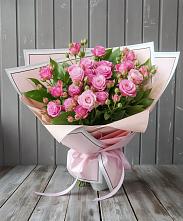 Букет Розовый кустик в Савинской