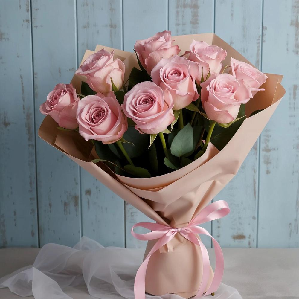 Букет цветов из: Розы в Савинской