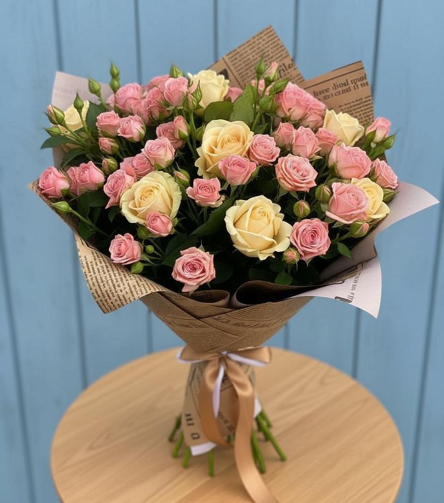 Букет цветов из: Розы в Савинской