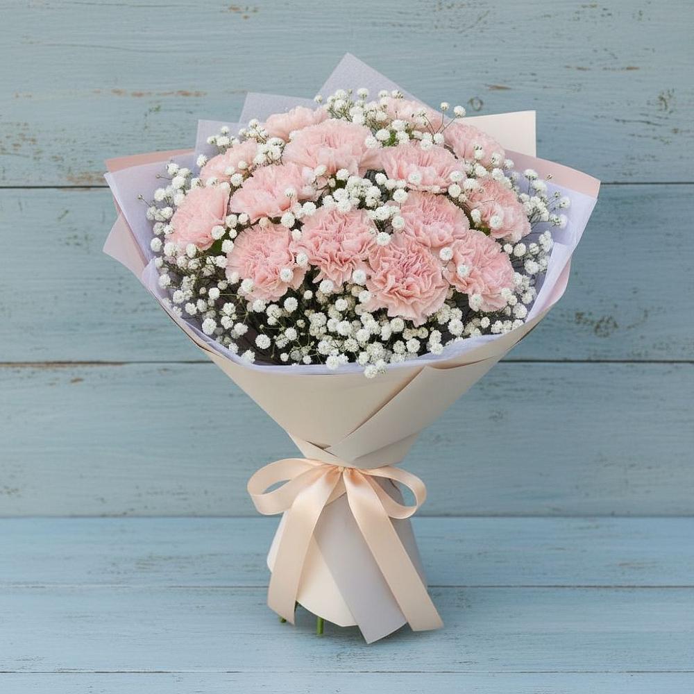 Букет цветов из: Гвоздики в Савинской