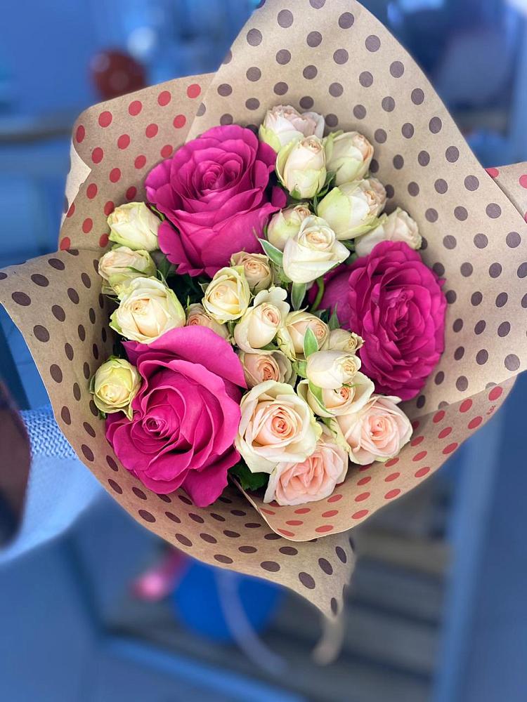 Букет цветов из: Розы в Савинской