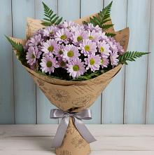 Букет цветов из:  Хризантемы #REPLACE_PRED# Савинской