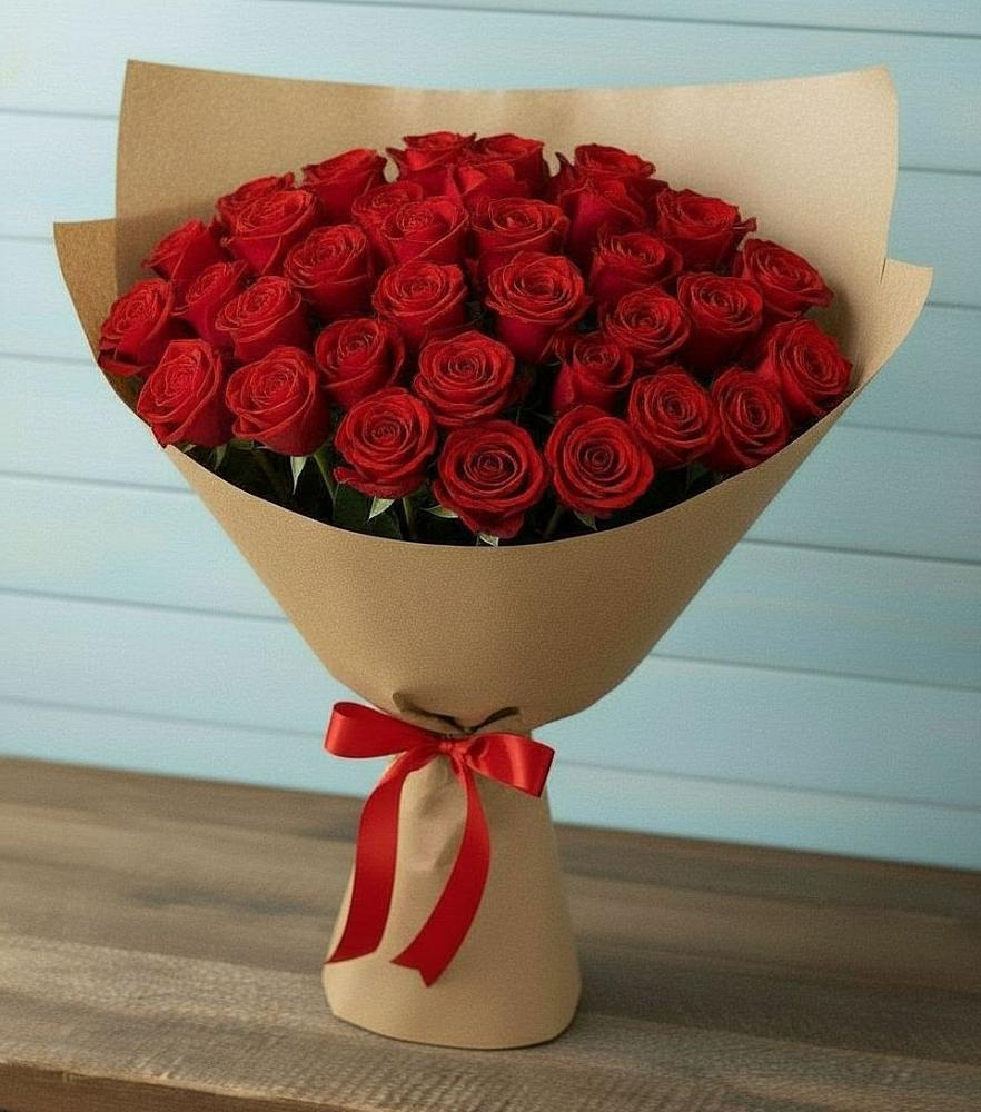 Букет Красные розы Милано в Савинской
