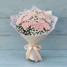 Букет цветов из:  Гвоздики в Савинской