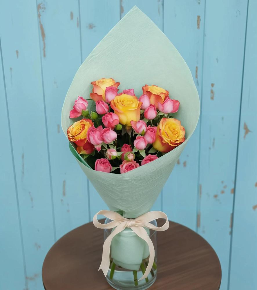 Букет цветов из: Розы в Савинской