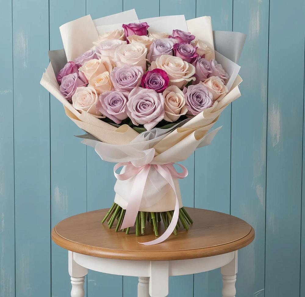 Букет цветов из: Розы в Савинской