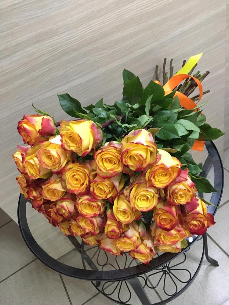 Букет Желтые розы в Савинской