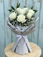 Букет цветов из:  Розы в Савинской