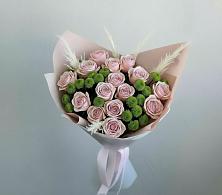 Букет цветов из:  Розы и Хризантемы в Савинской