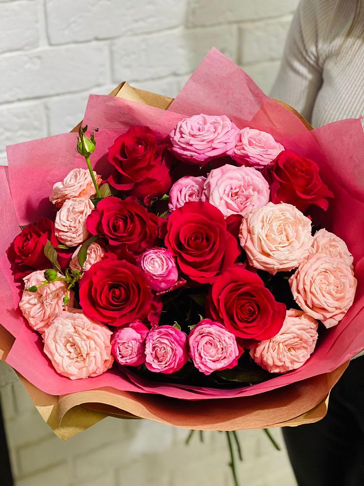 Букет цветов из: Розы в Савинской