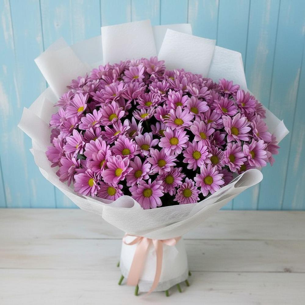 Букет цветов из: Хризантемы в Савинской