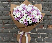 Букет цветов из:  Хризантемы #REPLACE_PRED# Савинской