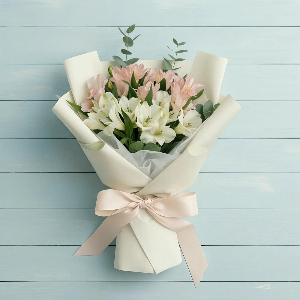 Букет цветов из: Альстромерии в Савинской