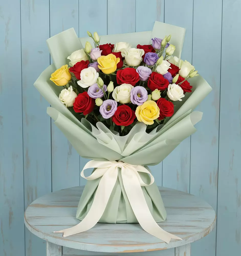 Букет цветов из: Розы в Савинской