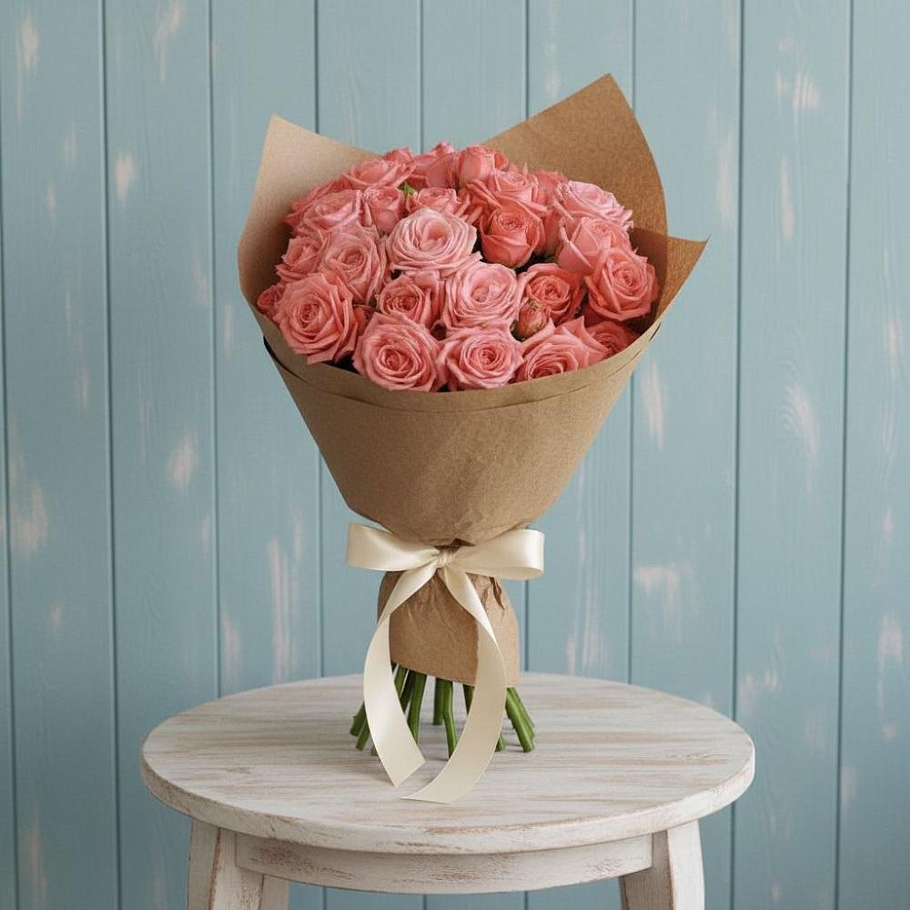 Букет цветов из: Розы в Савинской