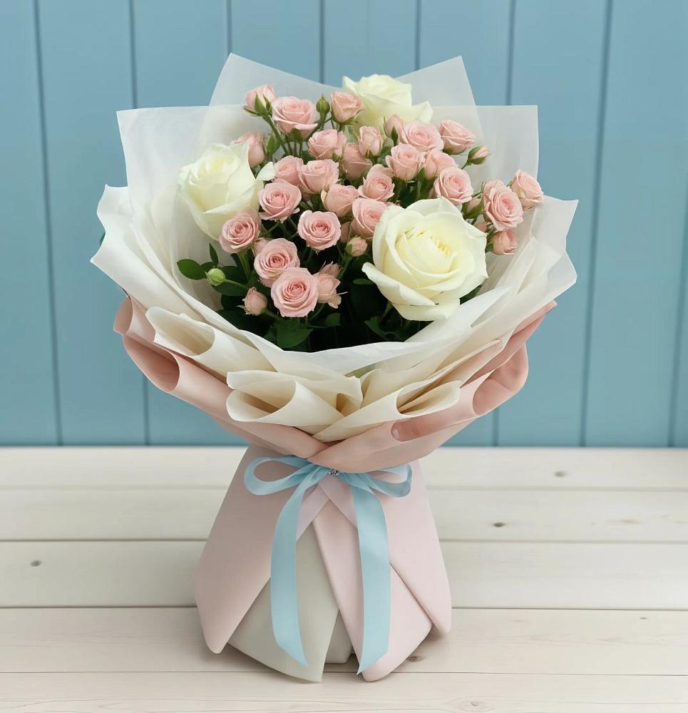 Букет цветов из: Розы в Савинской