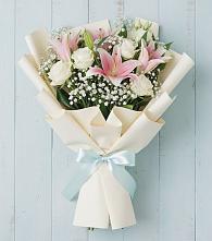 Букет цветов из:  Лилии в Савинской