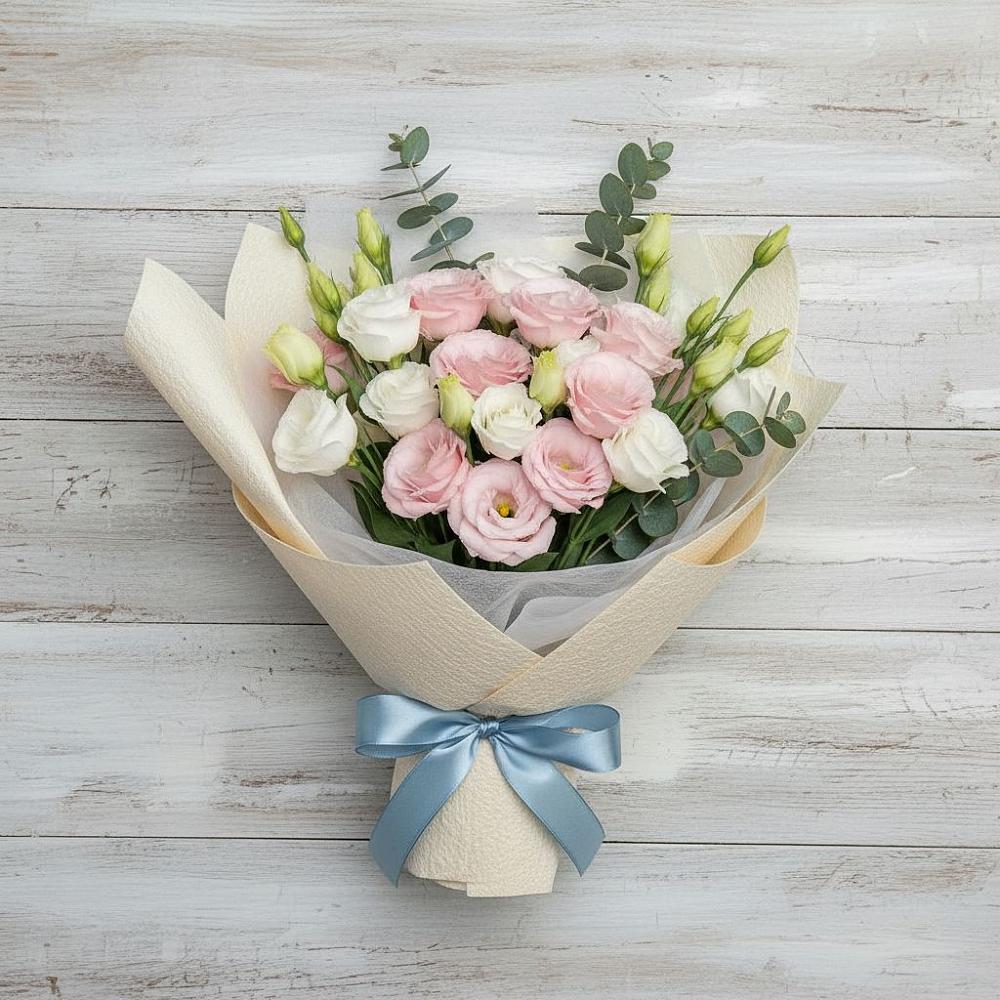 Букет цветов из: Лизиантусы в Савинской